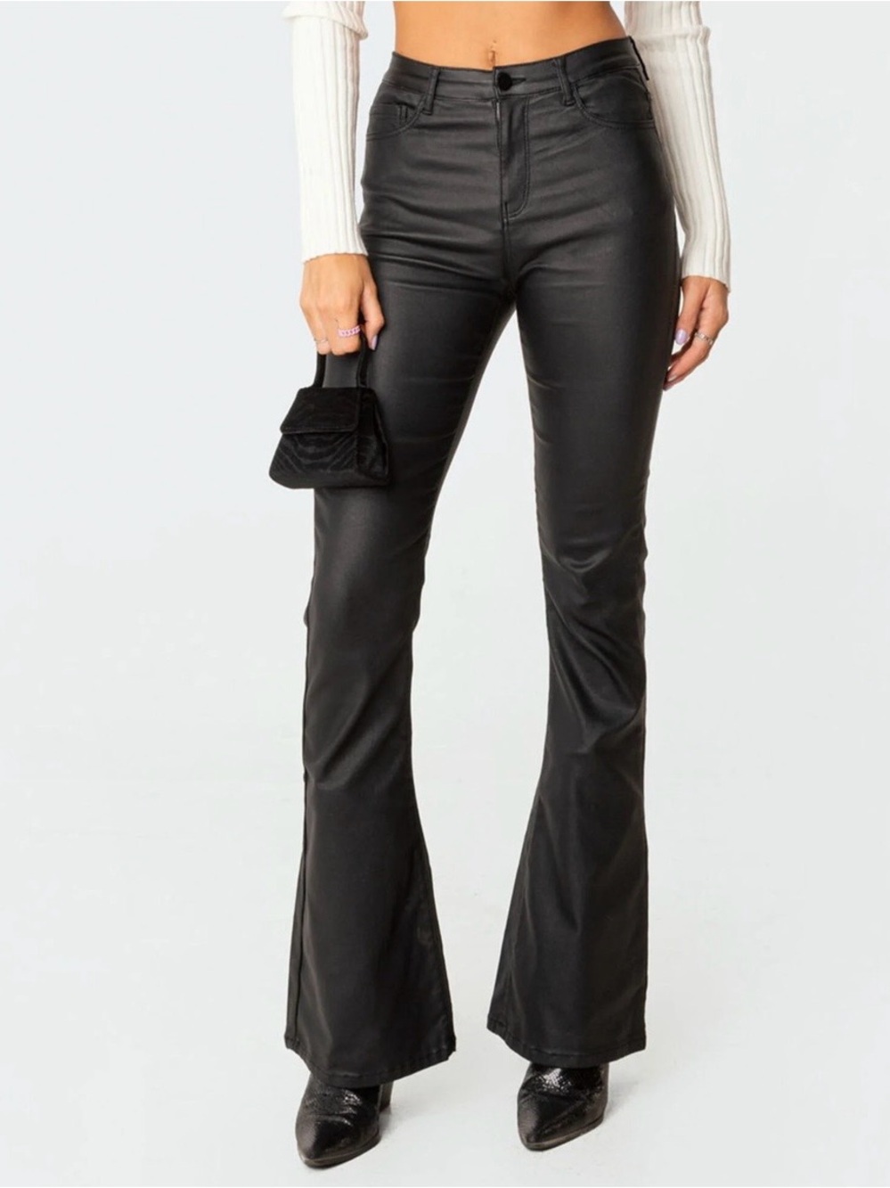 Edikted faux leather pants